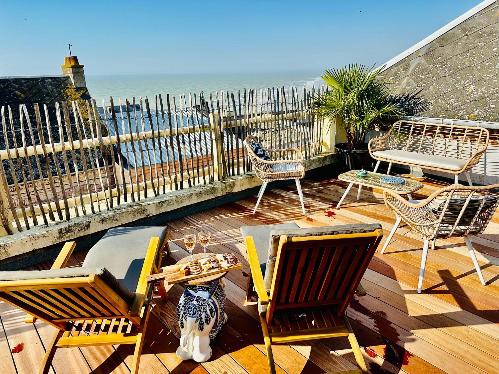 Ferienwohnung La Terrasse D'Ault Exterior foto